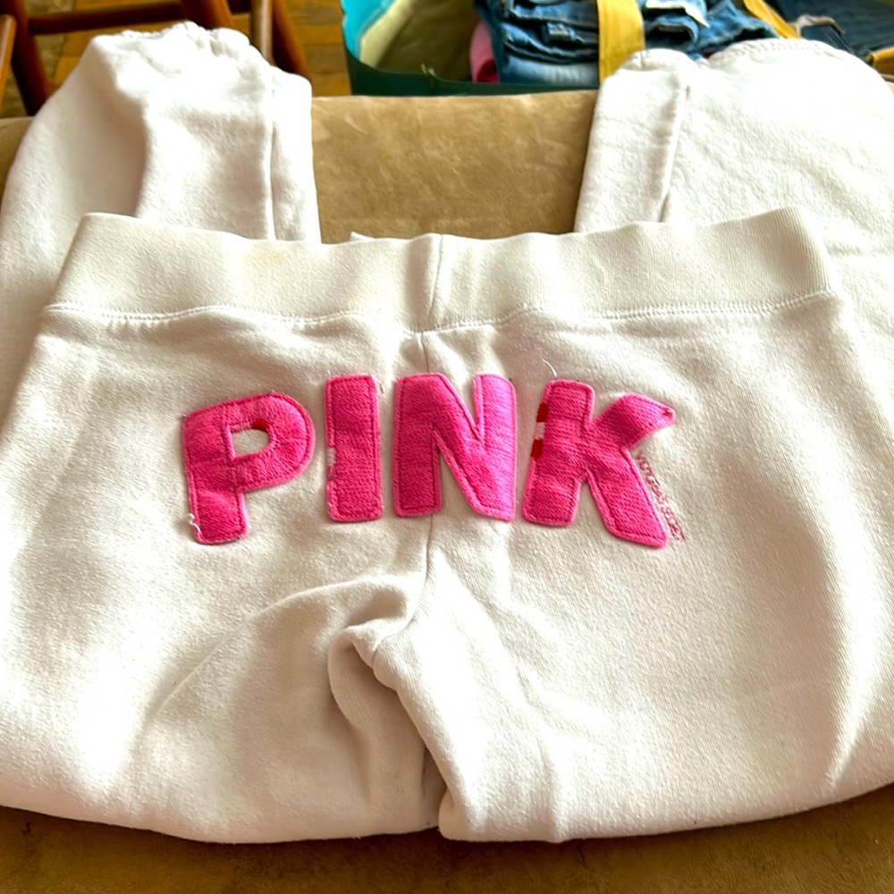 Pink sweat pants